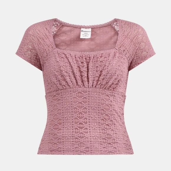 No Boundaries Tops - Nwt Sheer Shpuld Pace Top Pink #352